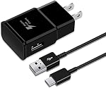 Adaptive Fast Type C Phone Charger with 5FT USB C Cable Fast Charging for Samsung Galaxy S8, S9, S9 Plus, S10, S10 Plus, S10e, A56, A50, A51, A36, A35, A26, A25, A20, A16, A15, A13, Z Flip3/Note 9