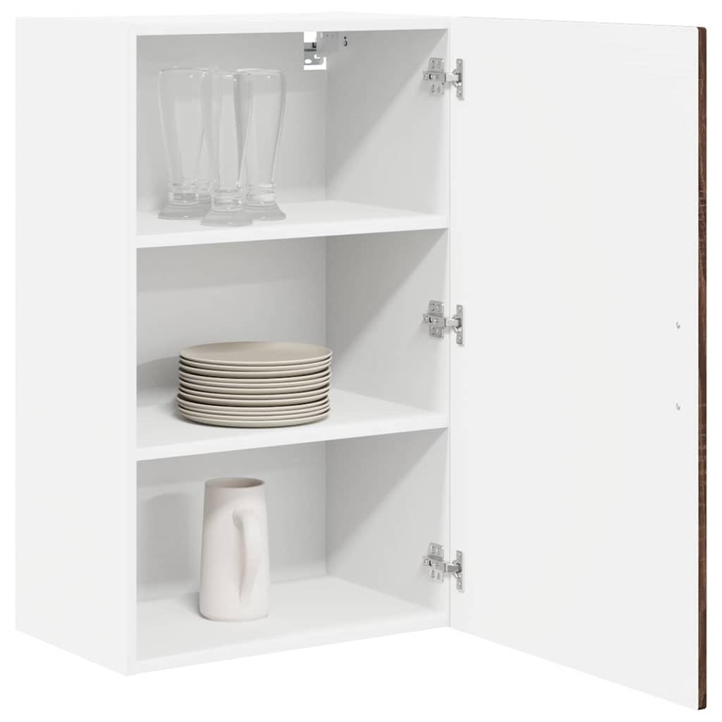 vidaXL Wall Cabinet PORTO Brown Oak 50 x 31 x 80 cm Engineered Wood — image 1