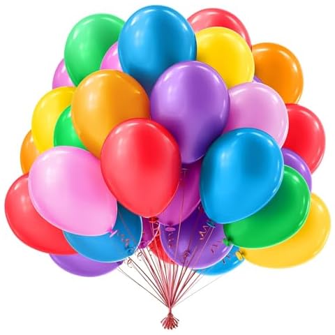 Ballons Multicolores OWill 50 PCS Cover