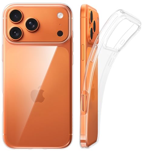 TORRAS Crystal Clear für iPhone 17 Pro Hülle Klar [Ultra...