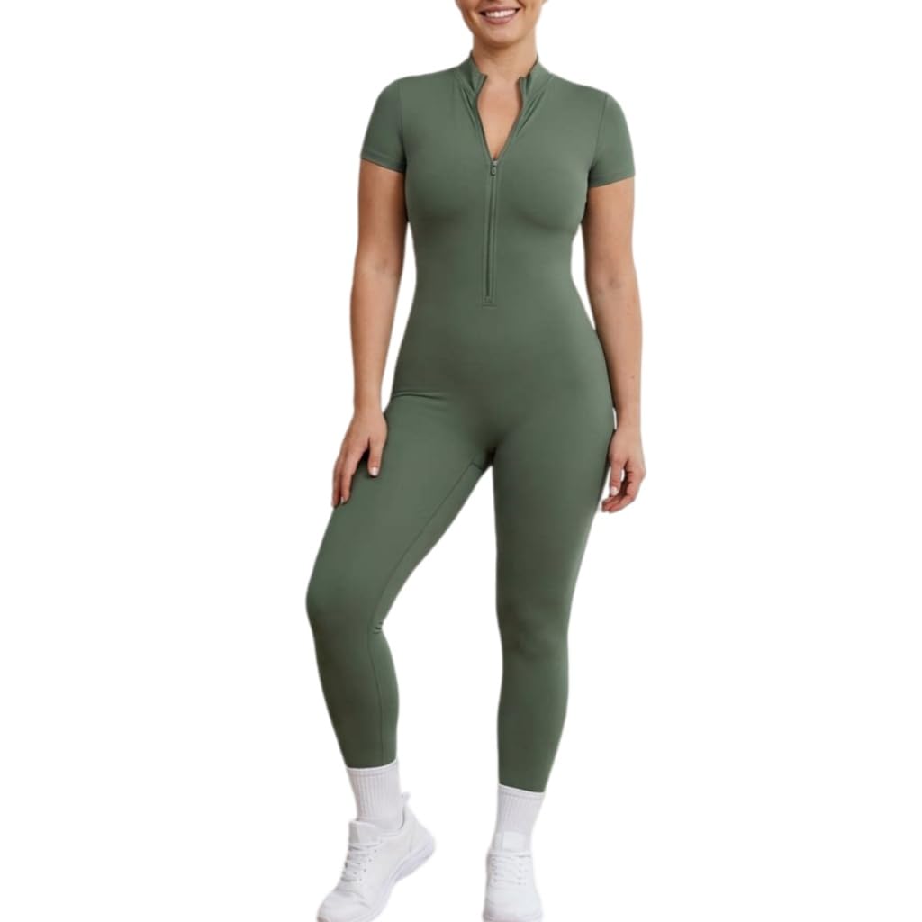 Completo da Yoga per Allenamento, Tuta da Donna, Body da Palestra, Tuta Sportiva Femminile-B-XL