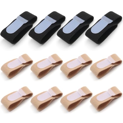 Toe Straightener 12Pcs Hammer Toe Corrector for Women, Reusable & Adjustable Corrector, Skin-Friendly & Breathable for Feet, Finger