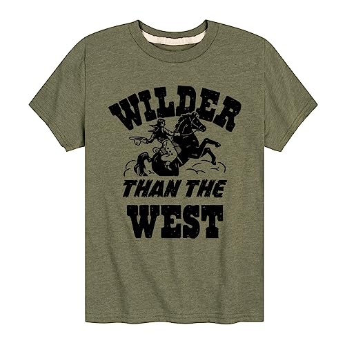 Instant Message - Wilder Than The West - Toddler & Youth Short Sleeve Graphic T-Shirt