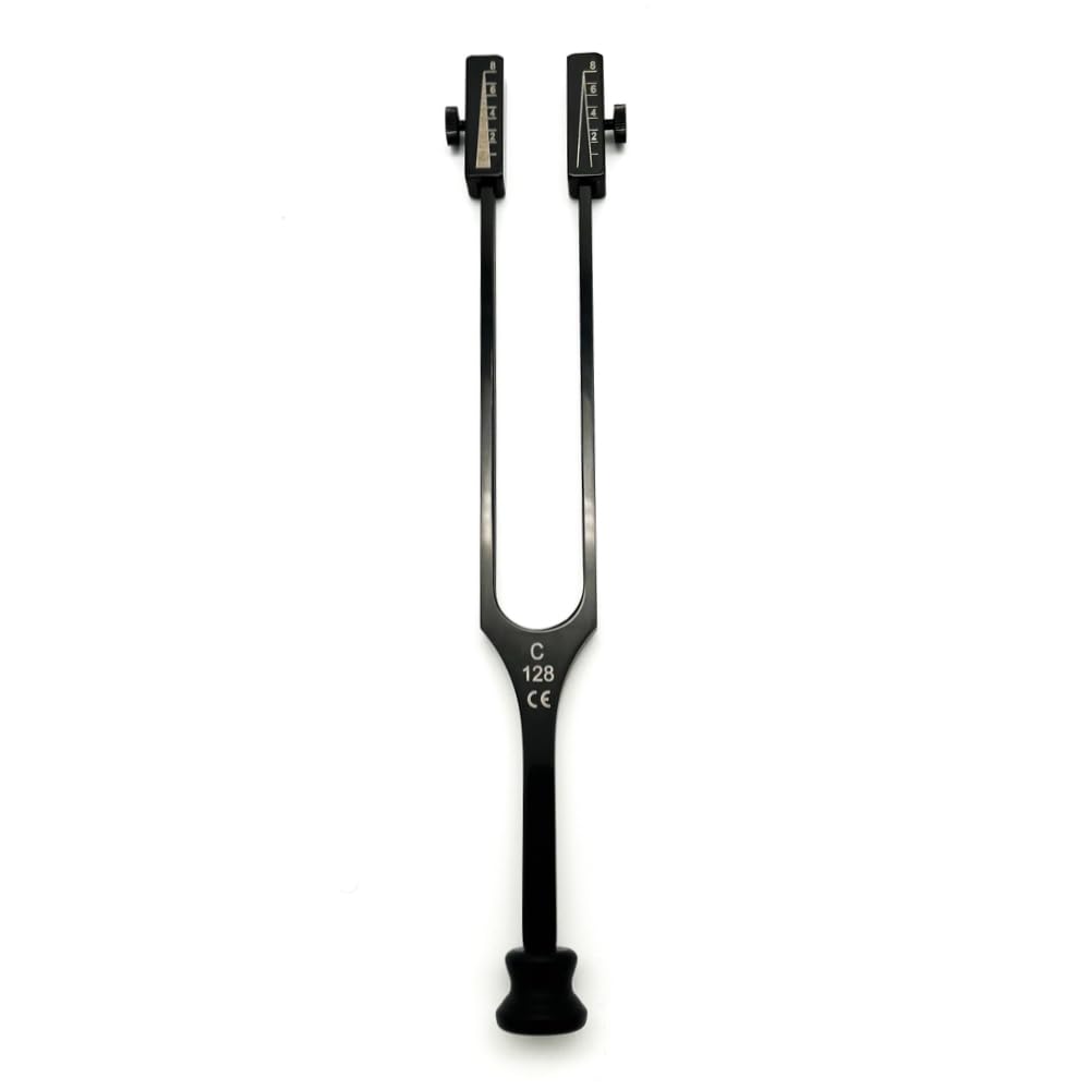 Stimmgabel nach Rydel Seiffer c128/c64 Hz - hochglanz schwarz mit gravierten Dämpfern und individueller Gravur