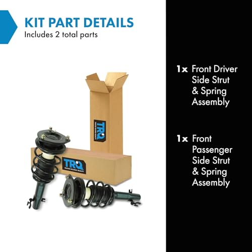 Image of TRQ Front Strut and Spring Assembly Set 2 Piece | For 2007-2015 Mini Cooper