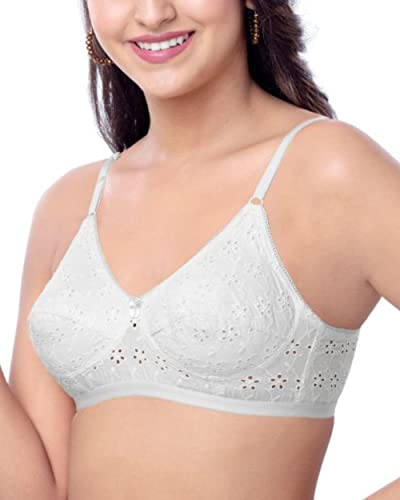 Image of Brida Italia Women's Cotton Minimizer Saree Bra - Full Coverage, Comfortable Wear