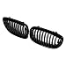 Front Center Kidney Grille Grill for 2003-2006 BMW E46 2-Door Coupe Cabriolet Glossy Black