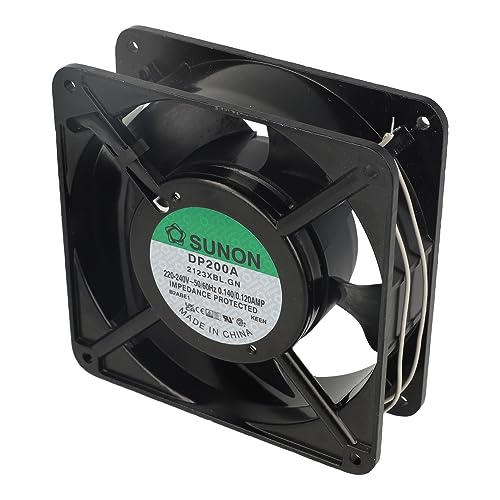 DP200A-2123XBL.GN | SUNON FAN, AXIAL, 120 X 38MM, 230VAC, BALL BEARING, S HIGH SPEED, 2850/3150 RPM, 310MM FLYING LEADS