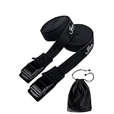 JMARS 荷締めベルト 3m 6m 『傷防止モデル』 国内評価機構にて引張強度試験済 2本セット (3m, ブラック)