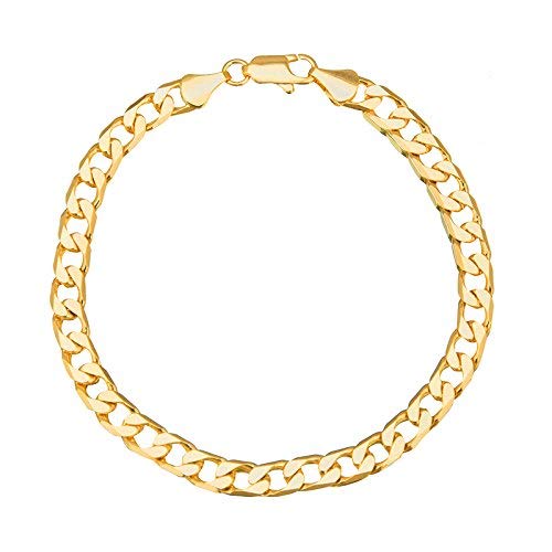 DMJ Premium Handmade 8inch (12mm) Gold Plated Mens Gold Bracelet Classic Bracelet for Men (D-BSC-001) (B0BZ59SG7L) Amazon Price History, Amazon Price Tracker