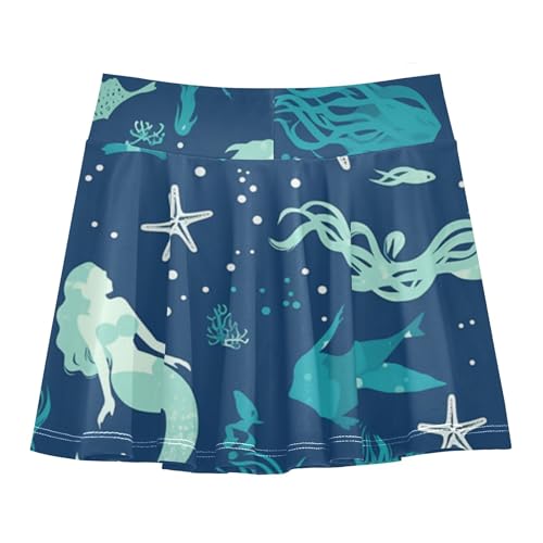 Girls Skorts with Built-in Shorts Flowy Little Girls Skirt Pleated Skirts for Kids with Pockets2