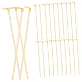 LIFKOME 50個 木製ランタンロッド 軽量ポータブル提灯棒 ランタン用品 キッズパーティー装飾用 提灯用木製ハンドル お祭りや屋内外デコレー