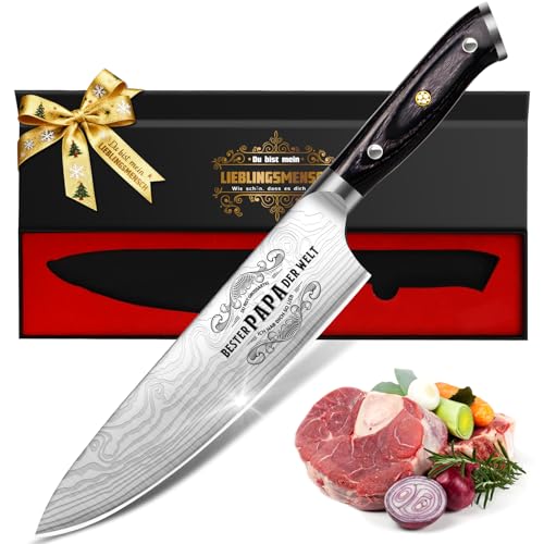 Scharfes Küchenmesser Geschenke für Männer, Profi Kochmesser Papa Geschenk Weihnachten, Deutsch EN.4116 Edelstahlmesser, Bester Papa Geburtstagsgeschenk, Adventskalender Füllung Weihnachtsgeschenke Scharfes Küchenmesser Geschenke für Männer, Profi Kochmesser Papa Geschenk Weihnachten, Deutsch EN.4116 Edelstahlmesser, Bester Papa Geburtstagsgeschenk, Adventskalender Füllung Weihnachtsgeschenke