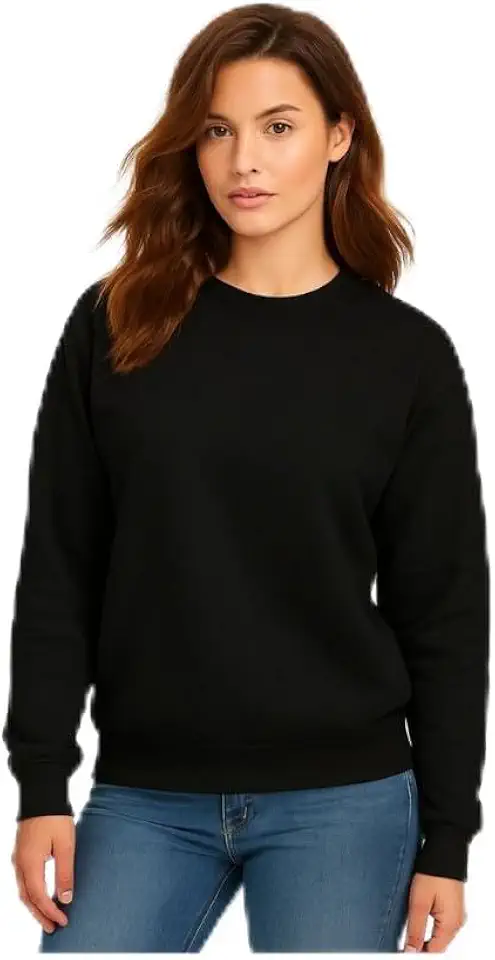 Casaco Moletom Gola Redonda Feminino Careca Blusa De Frio