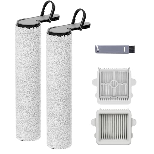 Image of keluke Replacement Roller Brushes & HEPA Filters Compatible with Roborock F25 / F25 ALT Handheld Wireless Vacuum Cleaner - Compatible Accessory Set, 2 Roller Brush and 2 Filters