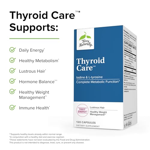 image for Terry Naturally Thyroid Care - 120 Capsules - Complete Metabolic Funct