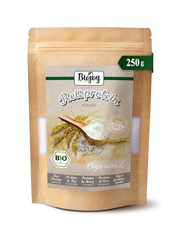 Biojoy BIO-Reisprotein Pulver (250 g), 85% Eiweiß, ohne Zusätze (Oryza sativa L.)