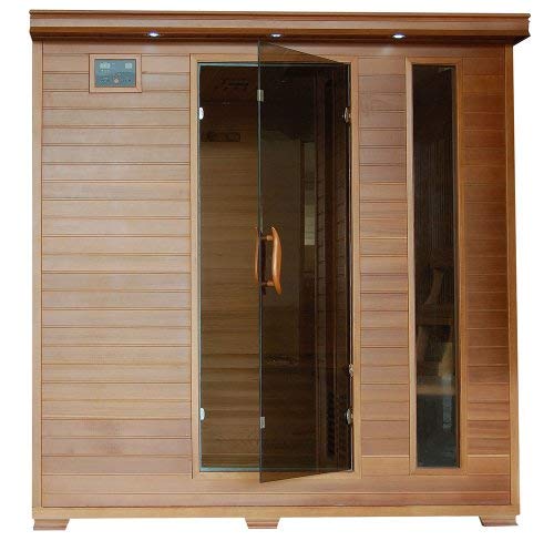 Heat Wave Great Bear 6 Person Sauna FAR Infrared Red Cedar Wood 10