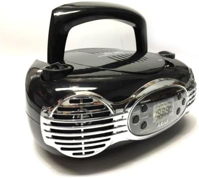 CD/FM Portable Boombox Limited Edition FM PLL Radio with LCD Display + Line in Akai CE2200R - Black