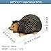 ANINIUCN Hedgehog Fake Rock Key Hider – Outdoor Hidden Key Holder with Secret Compartment, Realistic Animal Statue for Garden, Geocaching Prop & Decorative Yard Ornament
