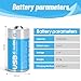 messule Rechargeable Lithium C Batteries with 4 in 1 USB-C Charge Cable,8 Pack C Cell Li-ion Battries,LR14 1.5V C Size Cell Battery Replacement 4100mWh for Floodlight Toys(8 Pcs)