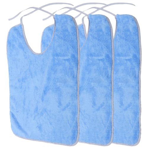 Baberos para personas mayores lavables e impermeables PRETYZOOM en poliéster resistente reutilizable