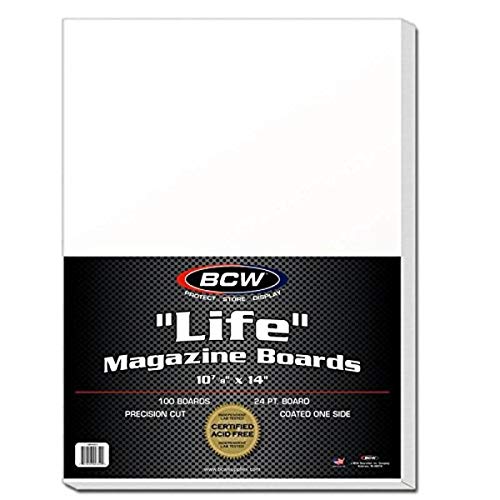 Carton de fond BCW BBMAG-L carnets de magazines pochette protection intercalaire blanc x100