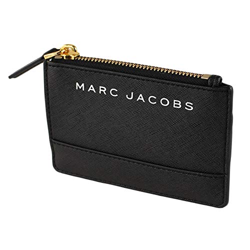 Marc Jacobs M0015056 Damen Geldbörse mit Reißverschluss oben Schwarz Gold Elegant