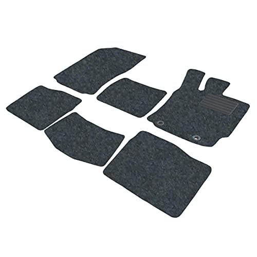 フェニーチェ カーマット フロアマット 国内生産 ブルーグレー 滑り止め形状 ずれにくい 車用 マット