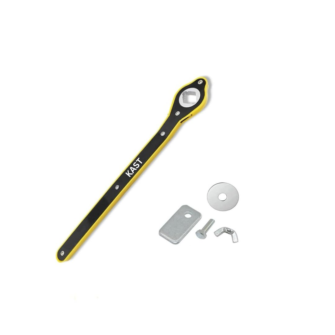 Kast Universal Car Jack with 360° Ratchet Wrench | Labor-Saving Scissor Lift Tool for Tire Change, Vehicle Repair & Maintenance | Heavy Duty Portable Auto Accessory