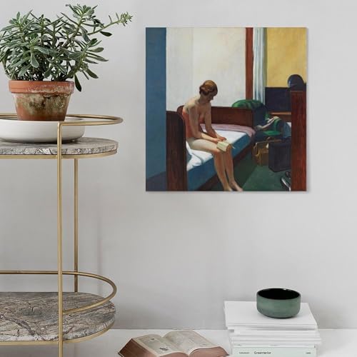 Toile Edward Hopper pour ambiance feutrée de chambre d'hôtel - 4
