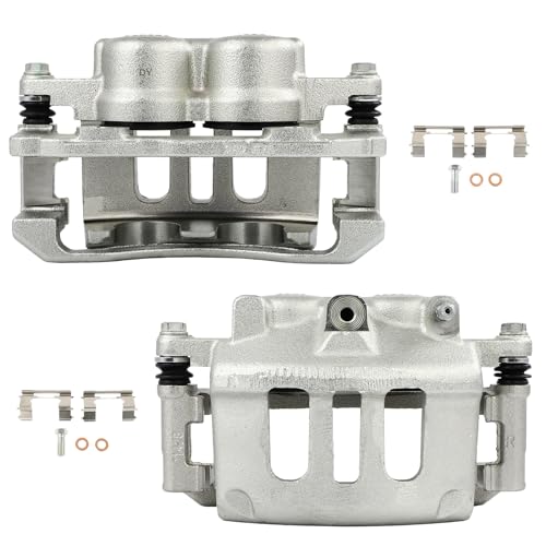 Image of SCITOO 18B4841 18B4840 Front Left & Right Disc Brake Calipers w /Bracket Fit For Ford For Crown Victoria 2003-2011,For Mercury For Marauder 2003-2004, Double Pistons