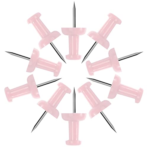 VAPKER Lot de 120 punaises rose layette solide de grande taille, tête en plastique avec pointe en acier pour tableau d'affichage