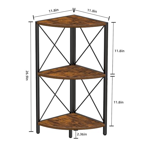 Snughome 0807HKCRS002FG Corner Shelf With Metal Frame thumb #2