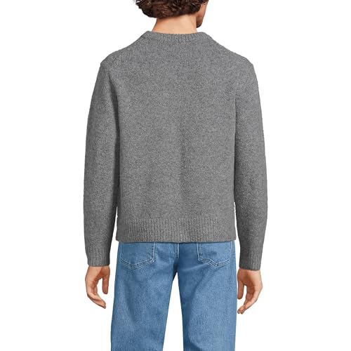 Lands' End Men's Long Sleeve Ultra Soft Oversized Crewneck Sweater2