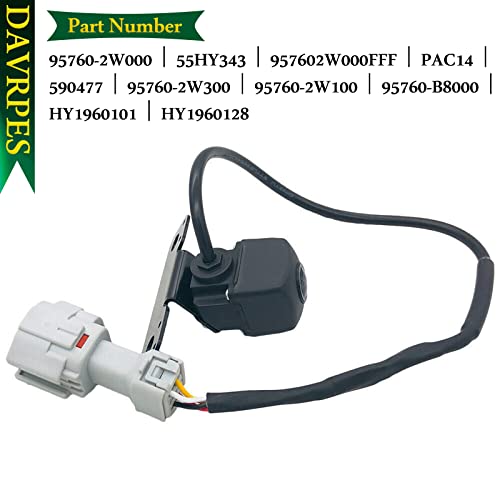 Image of 95760-2W000 Rear View Backup Camera Reversing Parking Camera for Hyundai Santa Fe 2.0L L4 Turbocharged, Hyundai Santa Fe 2.4L L4 3.3L V6 2013-2016 Replace#95760-2W000-FFF｜95760-2W300