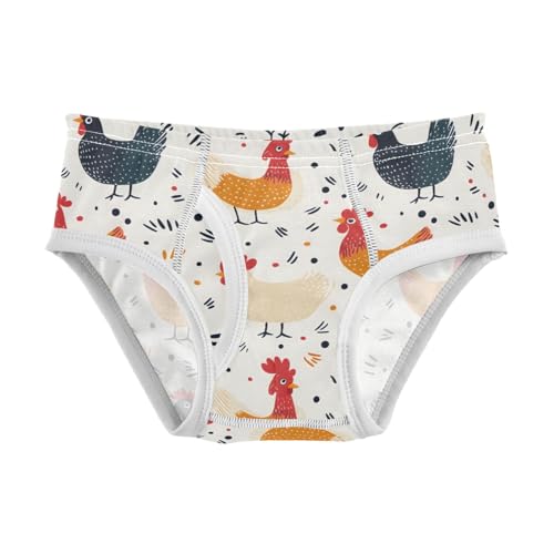 Chicken Pattern Boys' Underwear 100% Cotton Boys' Briefs Soft Toddler Underwear