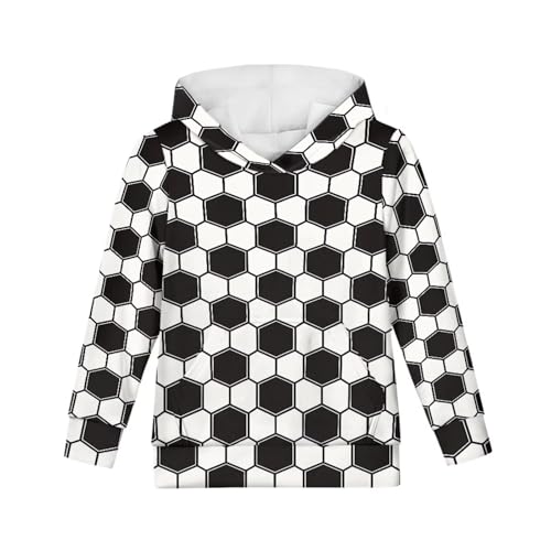 Kids Hooded Sweatshirt Casual Long Sleeves Pullover Sport Coat Jacket with Kangaroo Pockets3