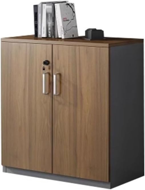 GRFIT Short Cabinet File Cabinet for Office, Printer Cabinet, Storage Cabinet, Wood File Cabinet with Drawer with Lock Filing Cabinets Office
