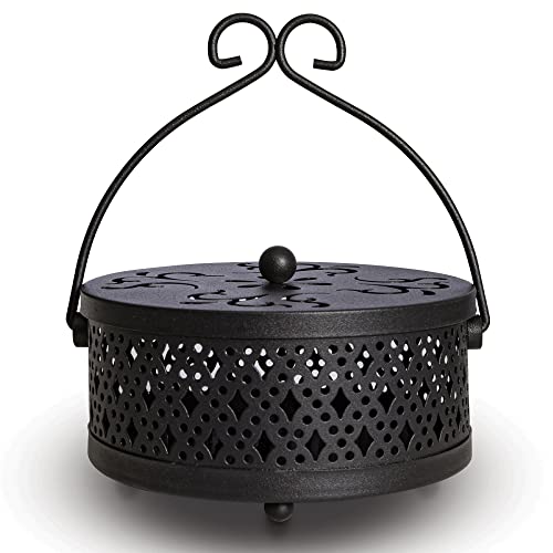 Mylifeunit Mosquito Coil Holder, Retro Portable Mosquito Incense Burner For Home And Camping (Black) #TOP6