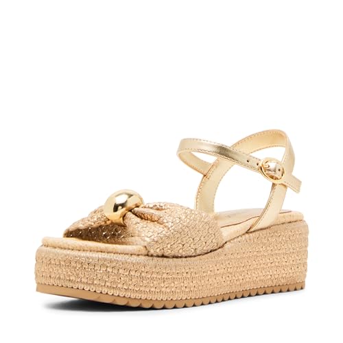 Steve Madden Girls Chayna Sandal Gold 4