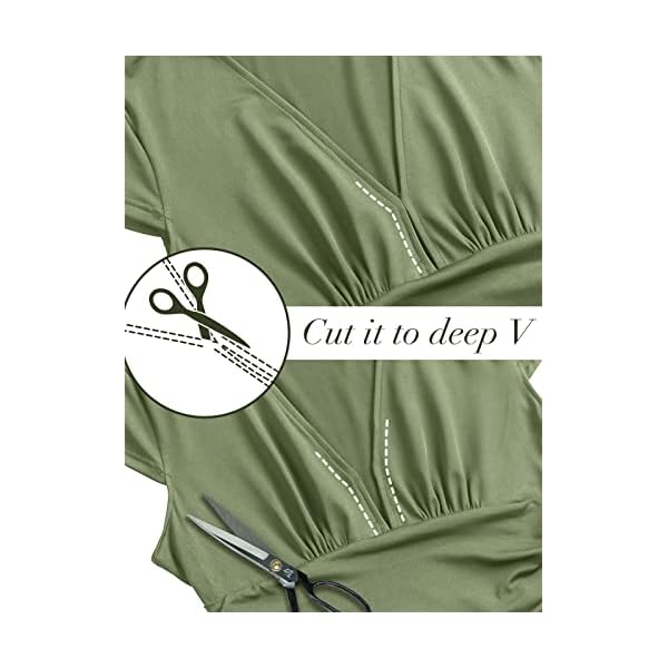 ANRABESS Women's Long Sleeve Sexy Deep V Neck High Waist Slit Cocktail Party Evening Maxi Semi Formal Wedding Guest Prom Dresses 2023 Elegant Graduation Dress 586-junlv-L