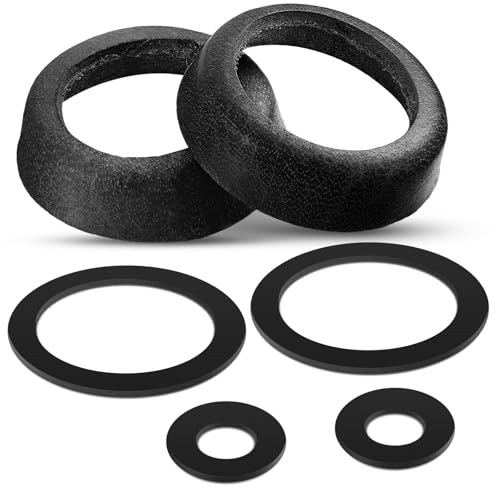 Photect 2 Sets Schwarz Schwengelpumpe Ersatzteile Leder Dichtungssatz Typ 75 Ledermanschette und o Ring Dichtung Kolbenmanschette für Gartenpumpe Handpumpe Brunnenpumpe Pumpe Dichtung (75,Leder)