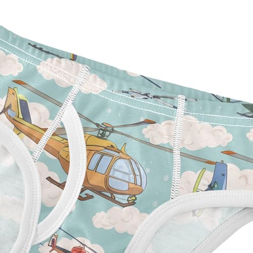 Colorful Helicopters Clouds Toddler Boy's Underwear 2T 202c14214
