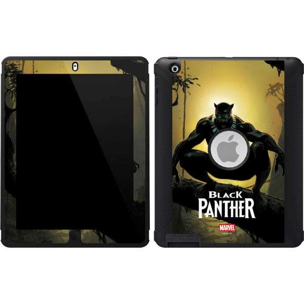 Skinit Decal Phone Skin Compatible with OtterBox Defender iPad 2/3/4th Gen - Officially Licensed Marvel Black Panther TChalla King of Wakanda Design