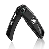 SK Hawkbill Folding Pocket Utility Knife, Premium D2 Curved Blade, G10 Handle with Wire Belt Clip