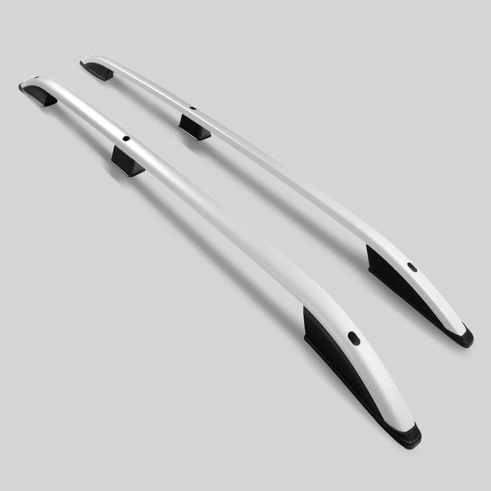 CHROMEMASTER | Barre da Tetto, Rail Tetto Compatibile con Fiat Qubo 2008-2019; Sono Utilizzate per il Montaggio di Portapacchi, Box da Tetto o Portabiciclette | Costruzione in Alluminio