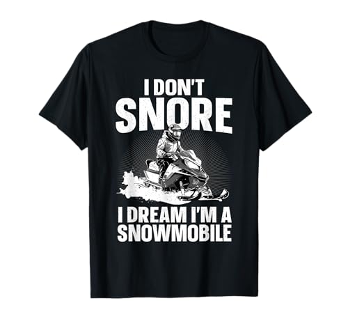 Snowmobile Art T-Shirt for Men and Women