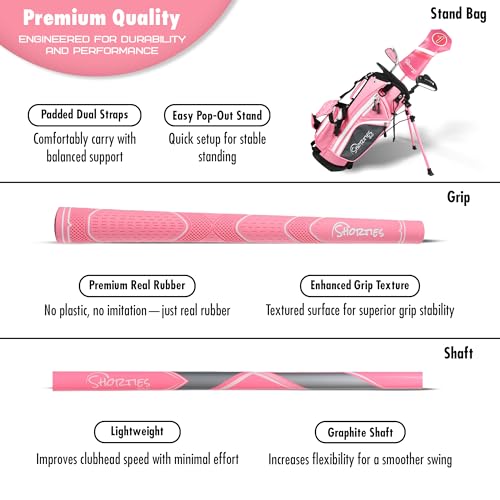 Kids Golf Club Set with Stand Bag for Toddlers 34–38 Inches