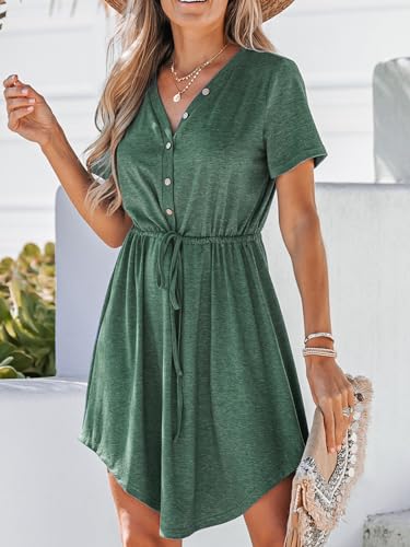 Robe d'été fluide contre la chaleur avec cordon réglable